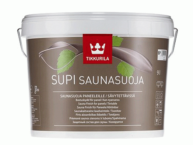 Защитный лак для сауны Tikkurila Supi Saunasuoja (Супи Саунасуоя)