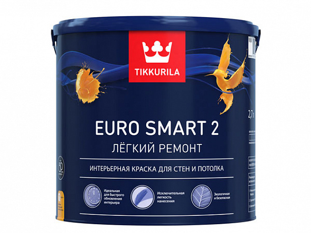 Краска Tikkurila Euro Smart 2 (Евро Смарт 2)