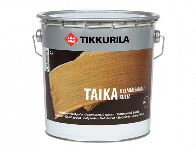 Cеребряная краска с эффектом металла Tikkurila Taika