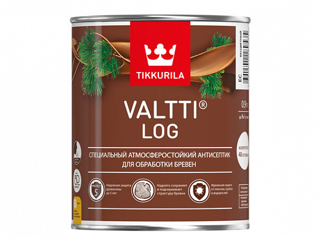 Атмосферостойкий антисептик Tikkurila Valtti Log (Валтти Лог)
