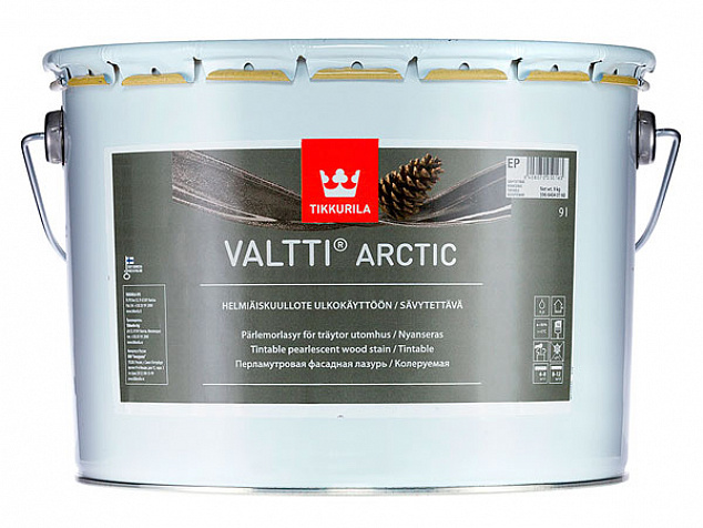 Перламутровая фасадная лазурь Tikkurila Valtti Arctic (Валтти Арктик)