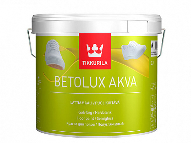 Краска для пола без запаха на водной основе Tikkurila Betolux Aqua (Бетолюкс Аква)