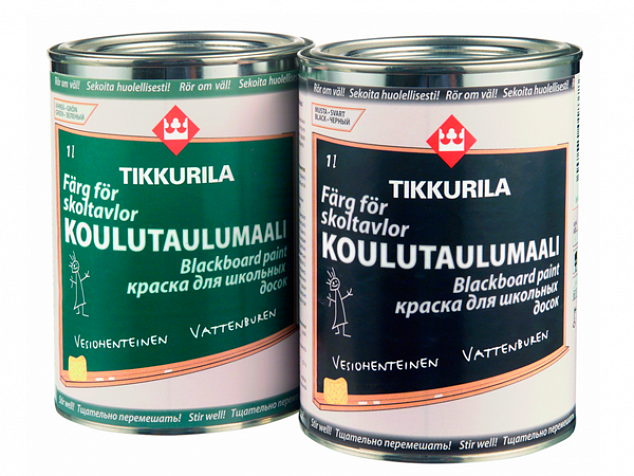Краска для школьных досок Tikkurila Koulutaulumaali Blackboard (Блэкборд)