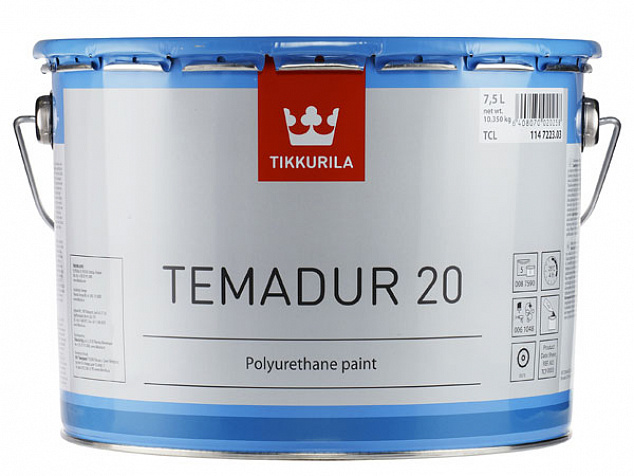 Двухкомпонентная полиуретановая краска Tikkurila Temadur 20, 50, 90 (Темадур)