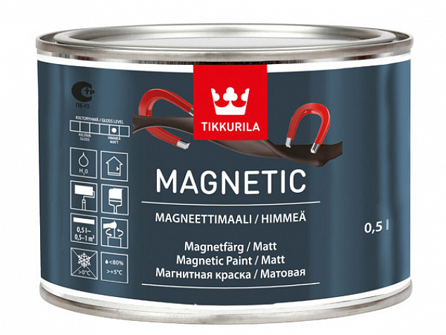 Магнитная краска Тиккурила Магнетик (Magnetic)
