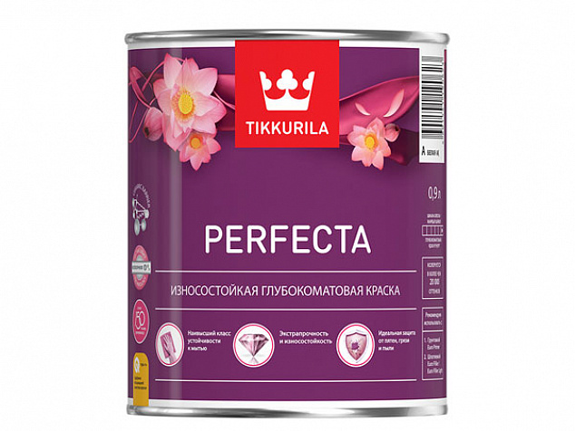 Износостойкая интерьерная краска Tikkurila Perfecta (Перфекта)